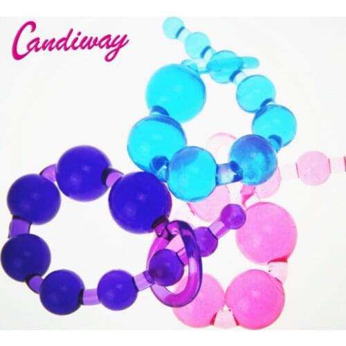 Sale Orgasm Vagina Plug Play Pull Ring Ball Sexy Sex Novelties Jelly Anal Special Toy Beads Chain Adult Sex toys HH001