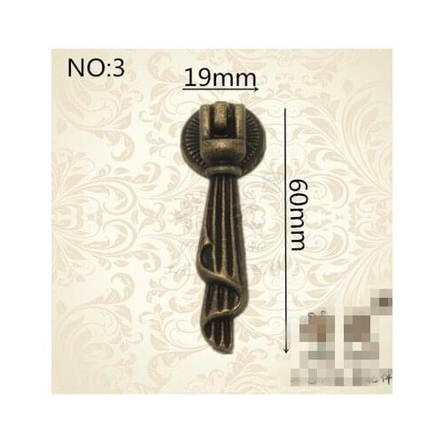A9 Zinc alloy European Garden single hole copper zinc alloy handle antique wardrobe cabinet door door handle style