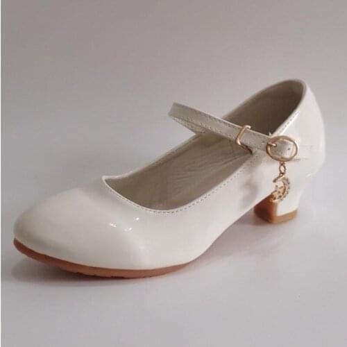 Childrens Shoes New Casual Glitter Buckle Children High Heel Girls Shoes Fashion Princess Dance Party Sandal