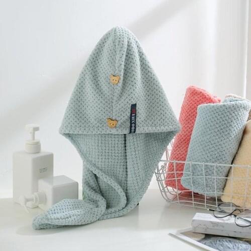 Shower Cap Magic Microfiber Hair Quick Drying Dryer Towel Bath Wrap Cap Quick Hat Turban Dry Shower Cap Hair Bonnet