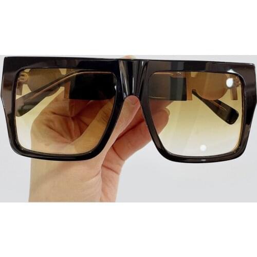 Oversized Rectangle Sunglasses Women Luxury Vintage Square Big Sun Glasses Shades For Women Zonnebril Dames