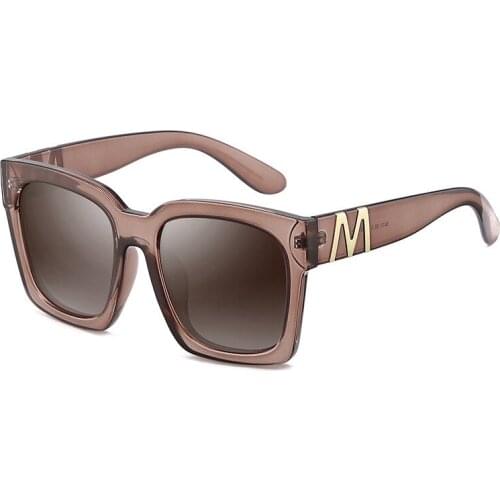 Fashion Vintage Square Polarized Sunglasses Women Men Luxury Brand Designer Travel Big Frame Sun Glasses Female Mirror Shades