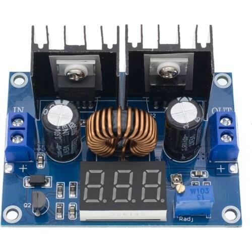 LED Voltmeter PWM Adjustable 4-36V To 1.25-36V Step-Down Board Module XL4016 8A 200W DC-DC Power drop Module