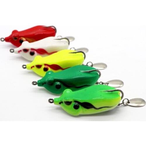 Top Water Artificial Frog Lure Fishing Soft Lure Floating Fishing lures Soft Frog Lure
