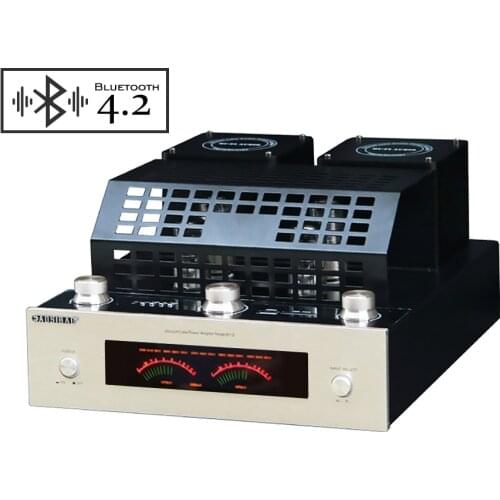 AIYIMA Amplificador Bluetooth Amplifier Audio Class AB 6J4P Vacuum Tube Hifi Power Amplifier 160W USB SD Lossless Decoding Modle