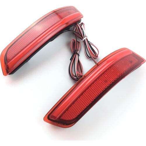 1 pair Tail Fog Lights For Toyota Corolla 2014 2015 Lexus ES GS 250 Auto Rear Bumper Reflectors Light LED Brake Turn Signals