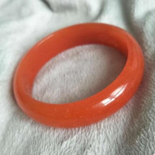 100% Natural A Grade Red Jadeite Bangle Diameter 64mm