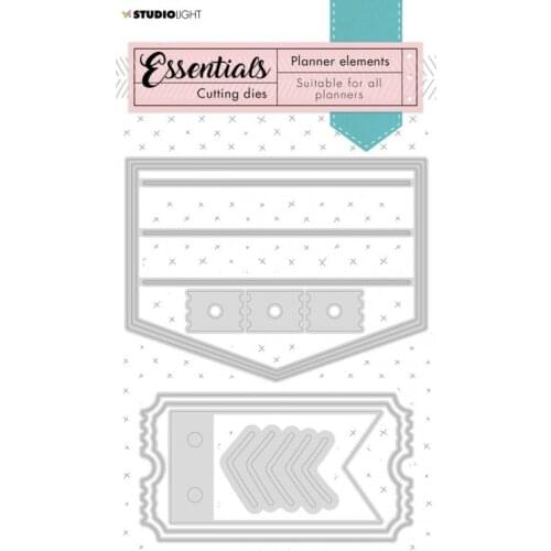 2021 AliliArts Metal Cutting Dies Label pocket Planner diy Scrapbooking Photo Album Decorative Embossing PaperCard Crafts Die