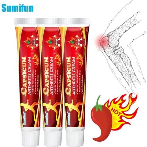 3Pcs Capsicum Arthritis Cream For Rheumatoid Arthritis joint Knee Pain Relief Chinese Medicine Ointment Sumifun Hot Pepper Cream