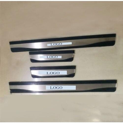 4pcs Car Welcome pedal Door sill scuff plate Guards protector trim For Honda accord 2018