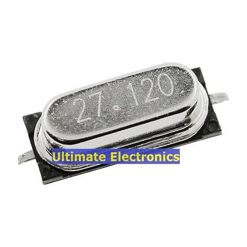 40PCS Passive Crystal Oscillator Patch 49SMD 27.12MHz 27.12M 27.120MHz Crystal