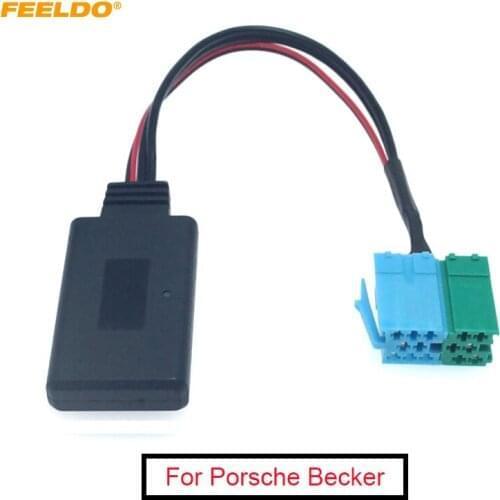 5Pcs Car wireless Bluetooth Audio Music AUX Adapter Interface MINI ISO 6Pin&8Pin for Porsche Becker Stereo CD Host AUX Cable