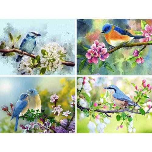 DIY Diamond Painting Spring Animal Bird Full Round Drill 5D Diamond Embroidery Sale Diamond Picture Of Rhinestones Home Decor