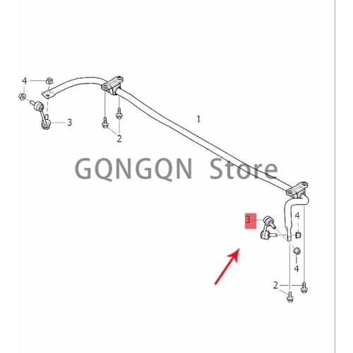 CAR rear stabilizer ball head XC90 2015-2020vol voxc90 xc60 v90 cross country v90 v60 s90l s90 connection balance bar connector