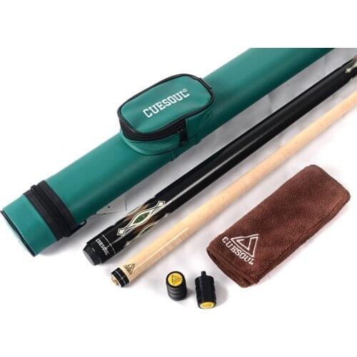 CUESOUL Pool Cue Stick Billiard Cue with Case.13mm Cue Tip,Free Cue Clean Towel,Cue Joint Protector