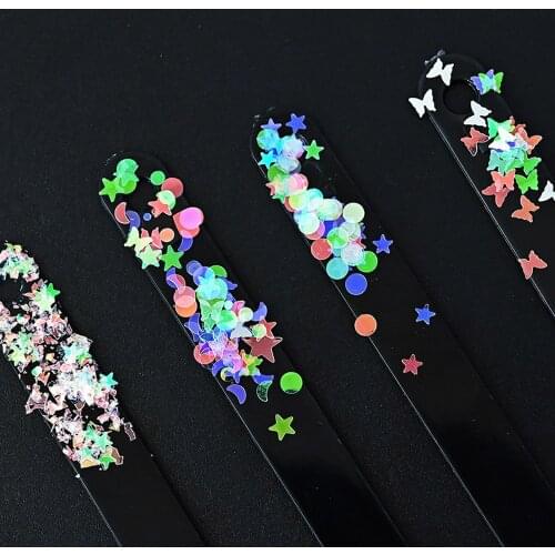 1 Pack Nail Art Glitter Clear Laser Star/Butterfly/Round/Moon Mixed Sequins Holographic Nail Paillette Decorations Flakes Ta#085