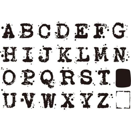 Letter stamp Clear Stamp for Scrapbooking Transparent Silicone Rubber DIY Photo Album Decor A181