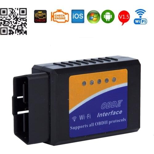 New ELM327 WiFi with PIC18F25K80 Chip Wireless OBDII Diagnostic Tool For IPhone/Android/PC ELM 327 V1.5 Auto Scanner Code Reader