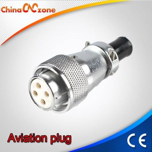 DIY CNC engraving machine spindle motor aviation aviation plug connector H20-4 core ceramic plug engraving machine parts
