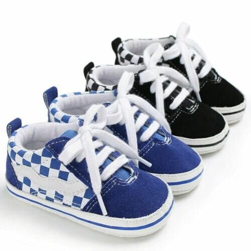 New Baby Girl Boy Soft Sole Crib Shoes Kids Sneakers Canvas Shoes Anti-slip 0-18M