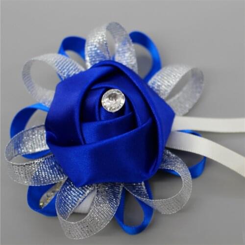 Wrist Corsages Hand Flowers Wedding decoration mariage Fashion Artificial Brides Bridesmaid Wedding Bouquet Multi Color Optional