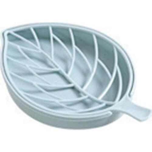Creative Double Layers Drain Soap Box Leaf Modeling Soap Holder Bathroom Accessories Soap Dish Storage Box