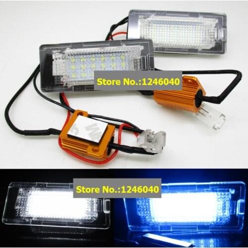 2PCS LED Number License Plate light lamp for VW Golf V Plus Passat 3C B6 09-11 B7 2013~ Touran Touareg Polo 6R Sharan Jetta
