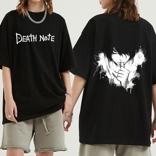 Death Note Summer Print Womens Clothing Novelty Shinigami Ryuk Short Sleeve Women T-shirt Harajuku Casual Yagami Vintage Top