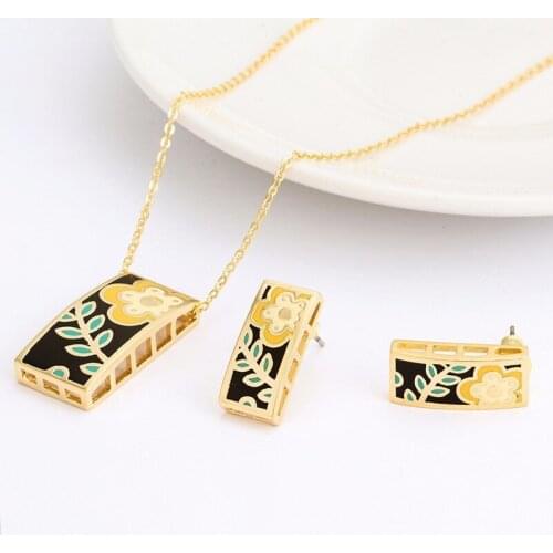 R&X Fashion Joias Engagement Ouro Necklace/earrings Heart Sieraden Woman Bridal Jewelry Sets Gift Sets Fine Jewelry Costume