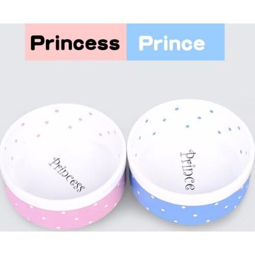 Cartoon Cute Ceramics Puppy Cat Dog Pet Eating And Drinking Bowl Water Bowl Feeder Pets Supplies Feeding Single Bowl Porcelain