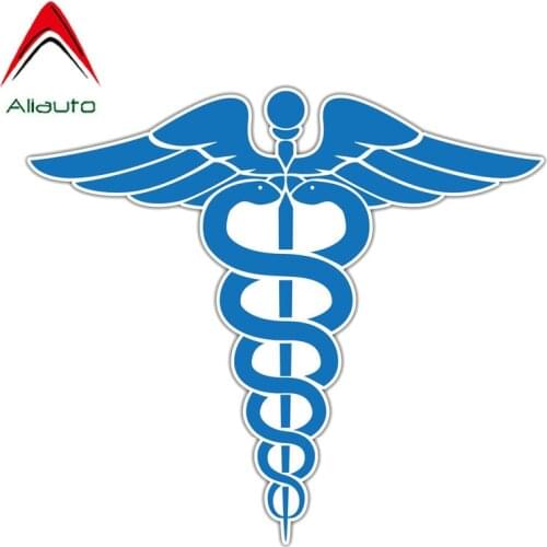 Aliauto Personality Car Sticker Medical Sign Doctor Medicine Blue Motorcycle Creative Sun Creen Accessories PVC Decal,14cm*12cm