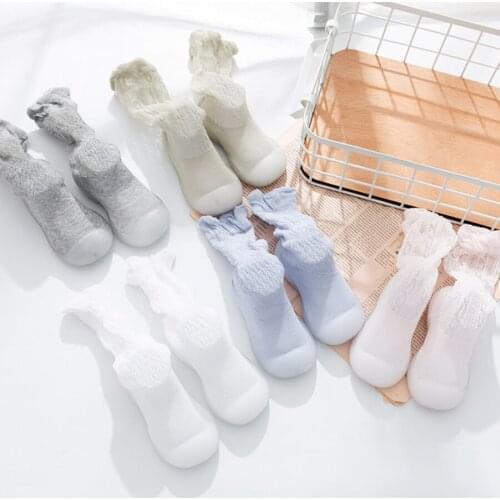 New Arrival Newborn Shoes Baby Mesh Socks Toddler Boy Casual Shoes Knee High Socks Girls First Walkers Summer Shoes Zapatos Bebe