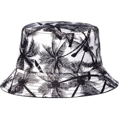 Holiday Beach Seabeach Plage Palm Tree Coconut Leaves Island Vacation Man Street Street Fashion Fisherman Bucket Hat Hats Beanie