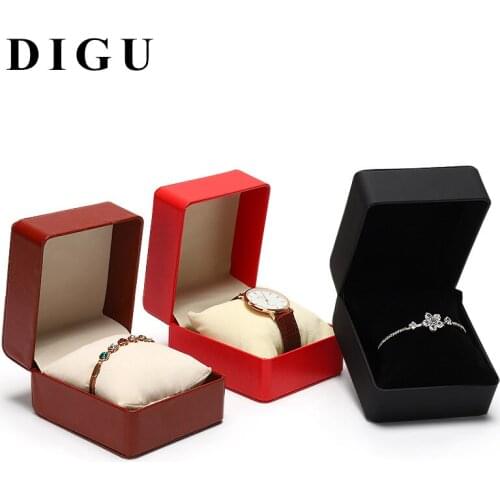 Watch gift box packaging box leather pillow watch box watch storage box bracelet box support logo customization