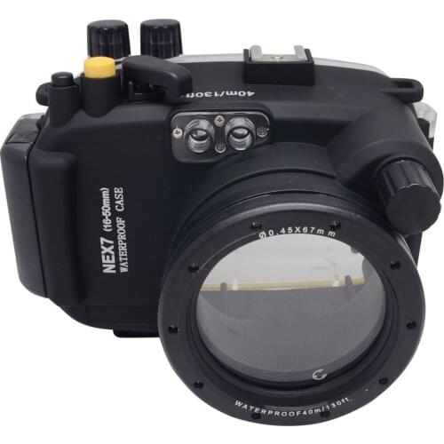 Mcoplus 40M 130ft Underwater Housing Waterproof Diving Camera Case for Sony NEX7 NEX-7 Fit for 16-50mm Camera lens