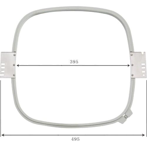 395MM × 395MM White Embroidery Square Set Frame Embroidery Hoops Plastic Cross Stitch Hoop Sewing Machine Parts Accessories