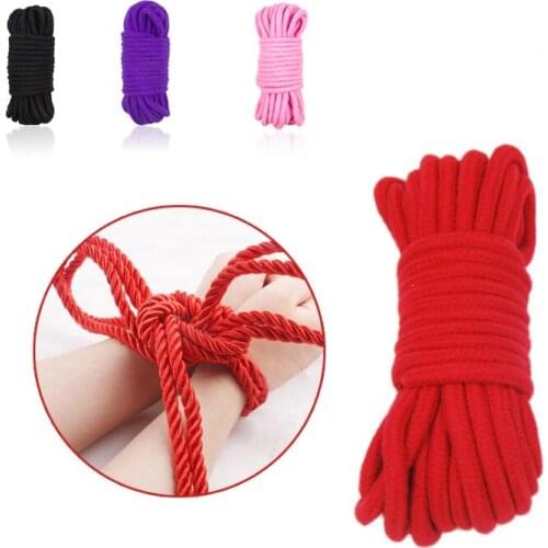 Various Colors of BDSM Bondage Cotton Rope, 5M Restraint Rope, Slave Fetish Roleplay, Foreplay Sex Toys For Couples