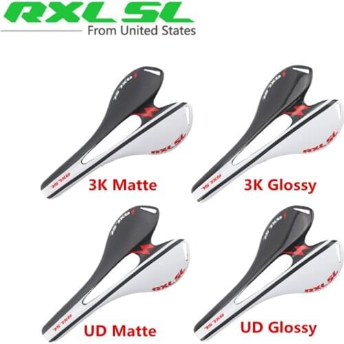 RXL SL Bicycle Saddles Road Bike Front Seat Mat MTB Carbon Saddle 3K/UD Gloss Blue Mountain Bike Saddles Road Bicycle Saddle