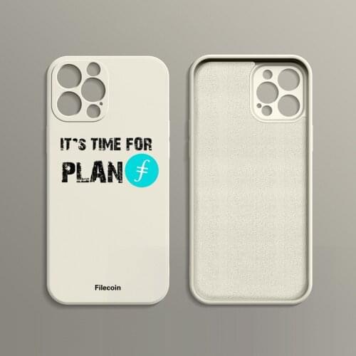 Its Time For Plan F filecoin FIL Crypto Currency Creativity Case for iphone 11 12 13 Pro Max 8 7 Plus X XR Liquid silicone Case