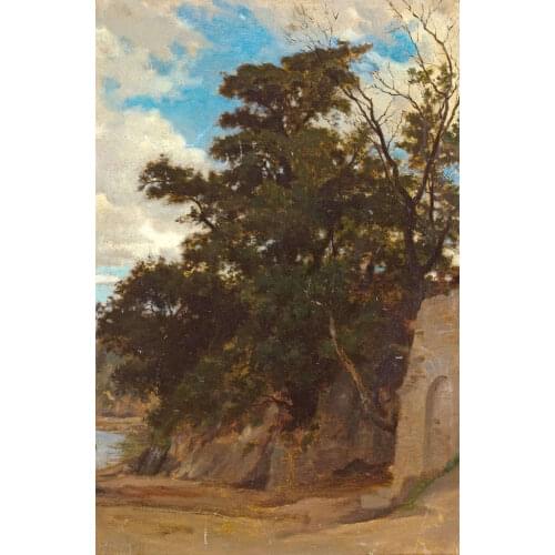 Handmade Oil painting reproduction Coastal Landscape by William Bouguereau