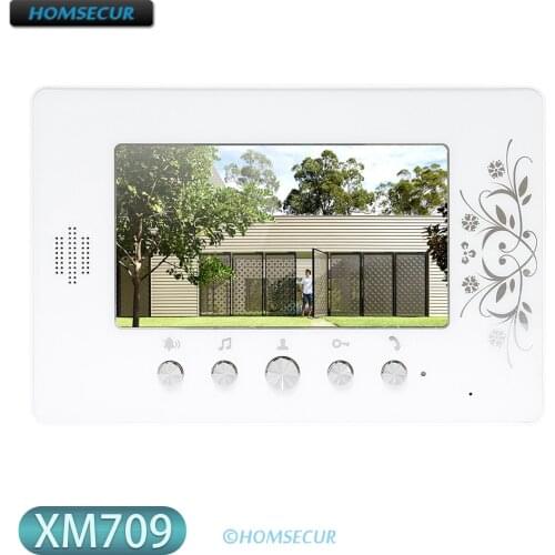HOMSECUR XM709 Color Indoor Monitor 7" with Mude Mode for Video Door Phone Intercom System