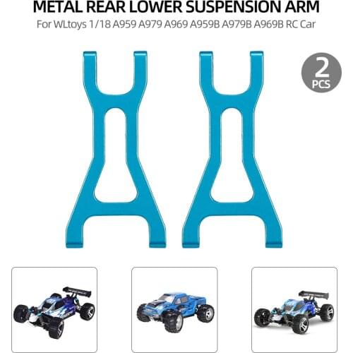 2pcs High Quality Front Lower Suspension Arm Metal for WLtoys 1/18 A959 A979 A969 A959B A979B A969B RC Car