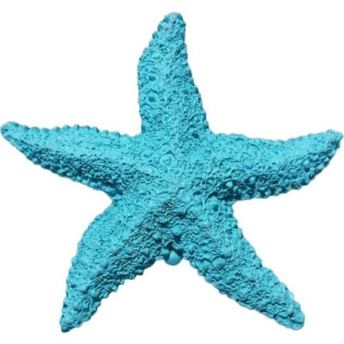 2Pcs Fish Tank Ornament Mediterranean Resin Mini Starfish Aquarium Decoration