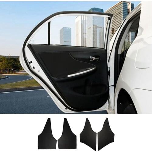 4Pcs Microfiber Leather Interior Car Door Panel Covers Protective Trim for Toyota Corolla 2007 2008 2009 2010-2013
