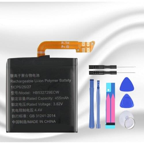 HB532729ECW 455mAh Battery for Huawei Watch GT2 GT 2 46mm Battery +tools