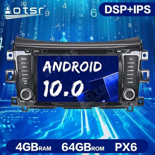 Android 10.0 4GB+64GB Car GPS Navigation For NISSAN NP300 Navara 2014+ Car Multimedia Audio Auto Stereo Head Unit Radio Recorder