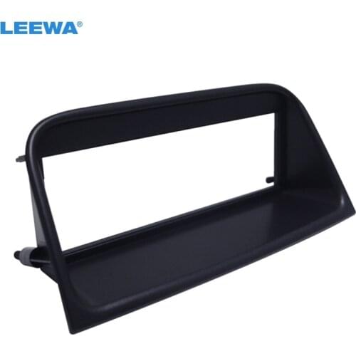 LEEWA Car 1DIN One DIN Stereo CD Radio Fascia Frame for Peugeot 406 Plate Face Panel Dashboard Installation Trim Kit #CA5192