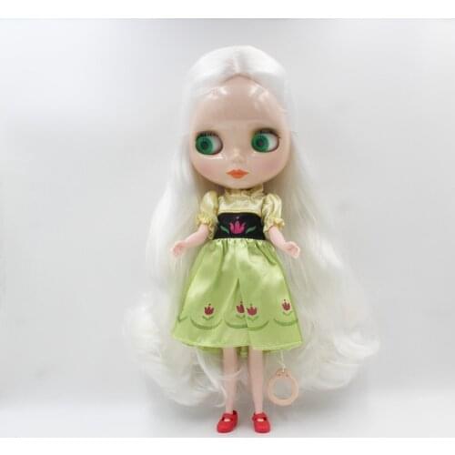 Free Shipping big discount RBL-807 DIY Nude Blyth doll birthday gift for girl 4color big eye doll with beautiful Hair cute toy