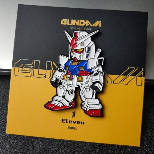 Anime GUNDAM RX-78 Metal Bedge Bags Badge Button Brooch Pin Souvenir Costume Props Pendant Birthday Gift Accessories Cosplay
