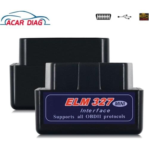 New OBD V2.1 Mini ELM327 OBD2 Bluetooth-Compatible Auto Scanner OBDII 2 Car ELM 37 Tester Diagnostic Tool for Android Windows